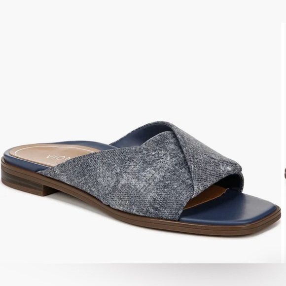 Vionic Miramar Slide Comfort Sandal 
Blue Tones Minimalist Classy 
Size 7 - Picture 6 of 6